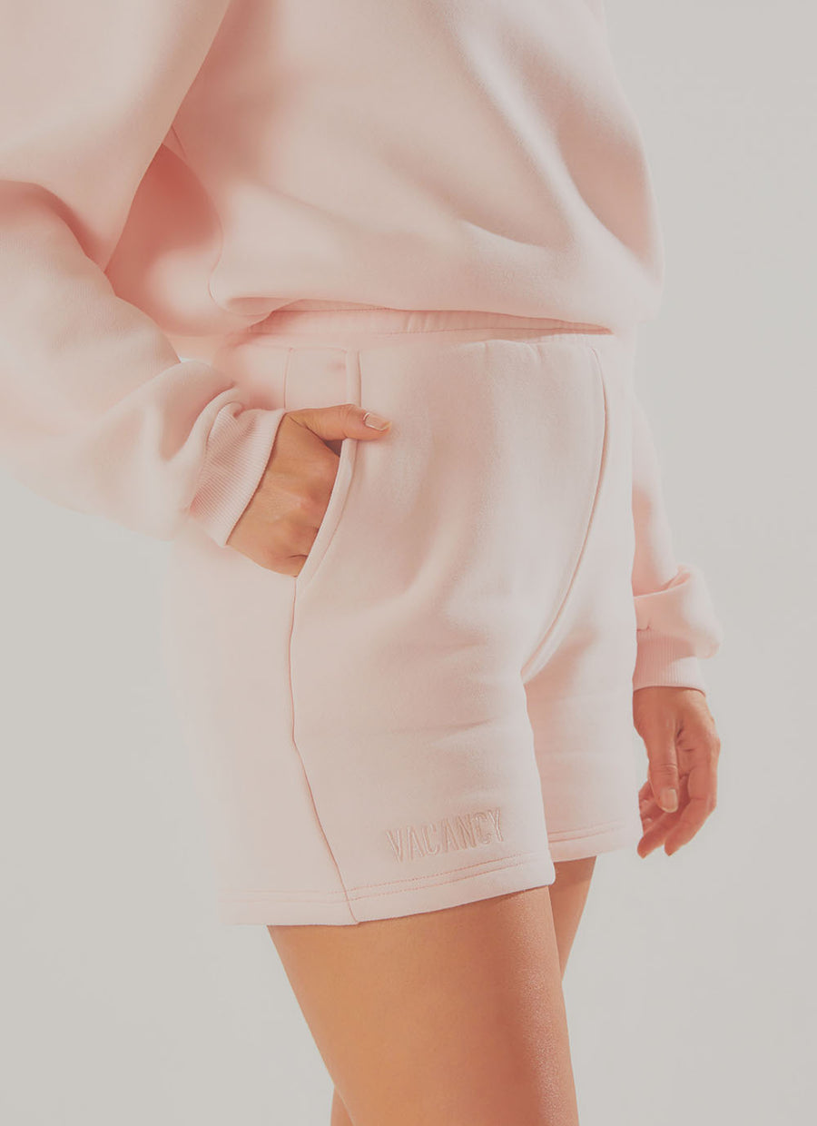 Travellers Lounge Short  - Baby Pink