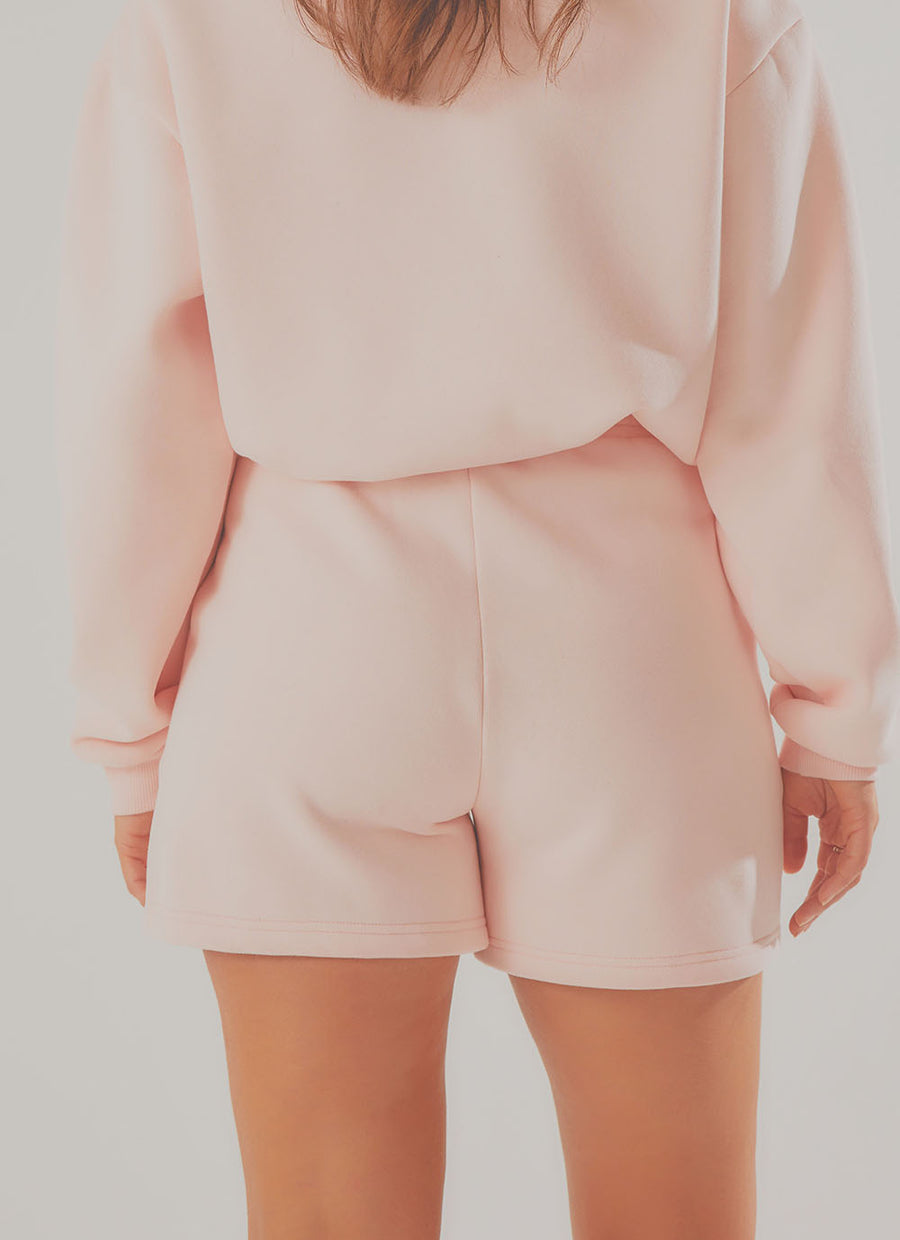 Travellers Lounge Short  - Baby Pink